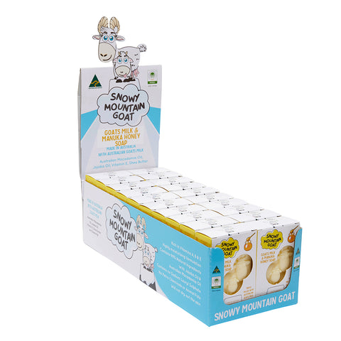 Value Display Box Australian Goats Milk and Manuka Honey 100g Soap