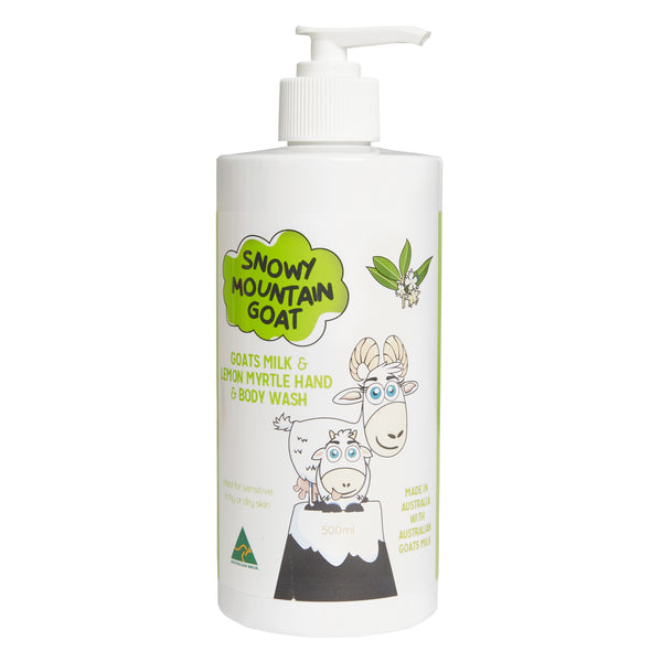 Lemon Myrtle Oil and Australian Goats Milk 500ml Hand & Body Wash