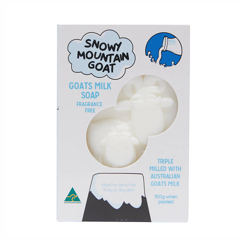 Front of 100g Australian Original Goats Milk Soap (Fragrance Free)