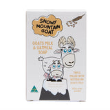 Back of 100g Australian Goats Milk and Oatmeal Soap 