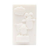 Inside of 100g Australian Goats Milk and Oatmeal Soap featuring 3D Goat Extrude  
