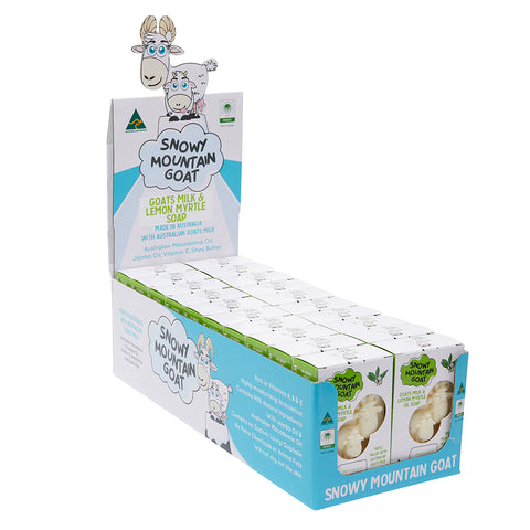 Value Display Box Australian Goats Milk and Lemon Myrtle Oil 100g Soap